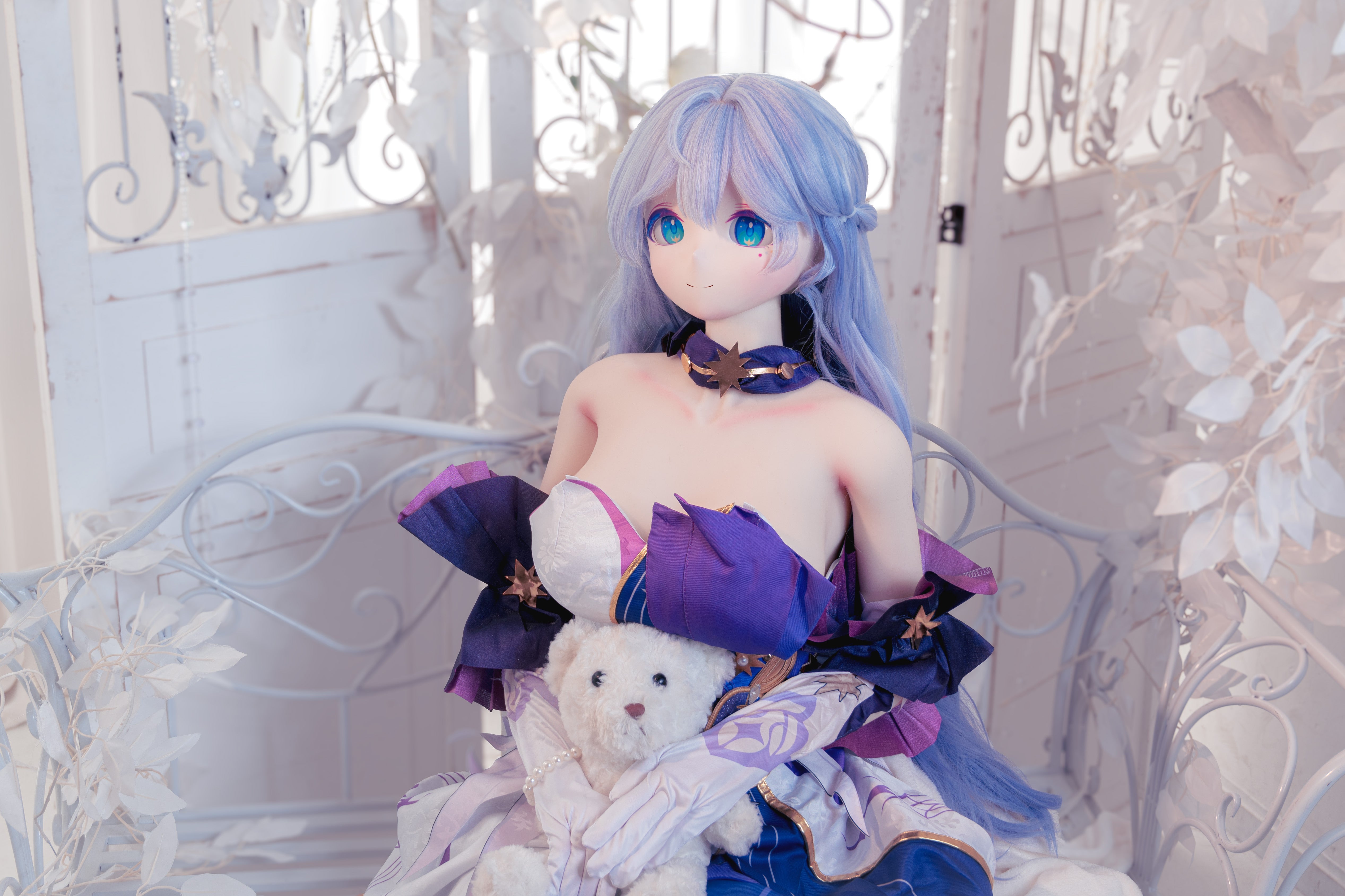 Croissant Doll #B03 165cm Big Boobs Sex doll, Decal Makeup, Vinyl Head, White Skin