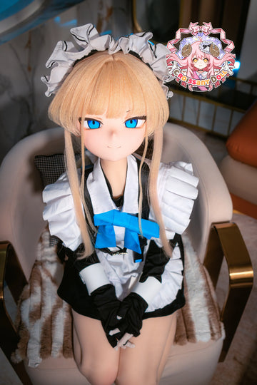 Croissant Doll #B04 155cm Hand-painted Makeup, Vinyl Head, White Skin, Maid Same Outfit