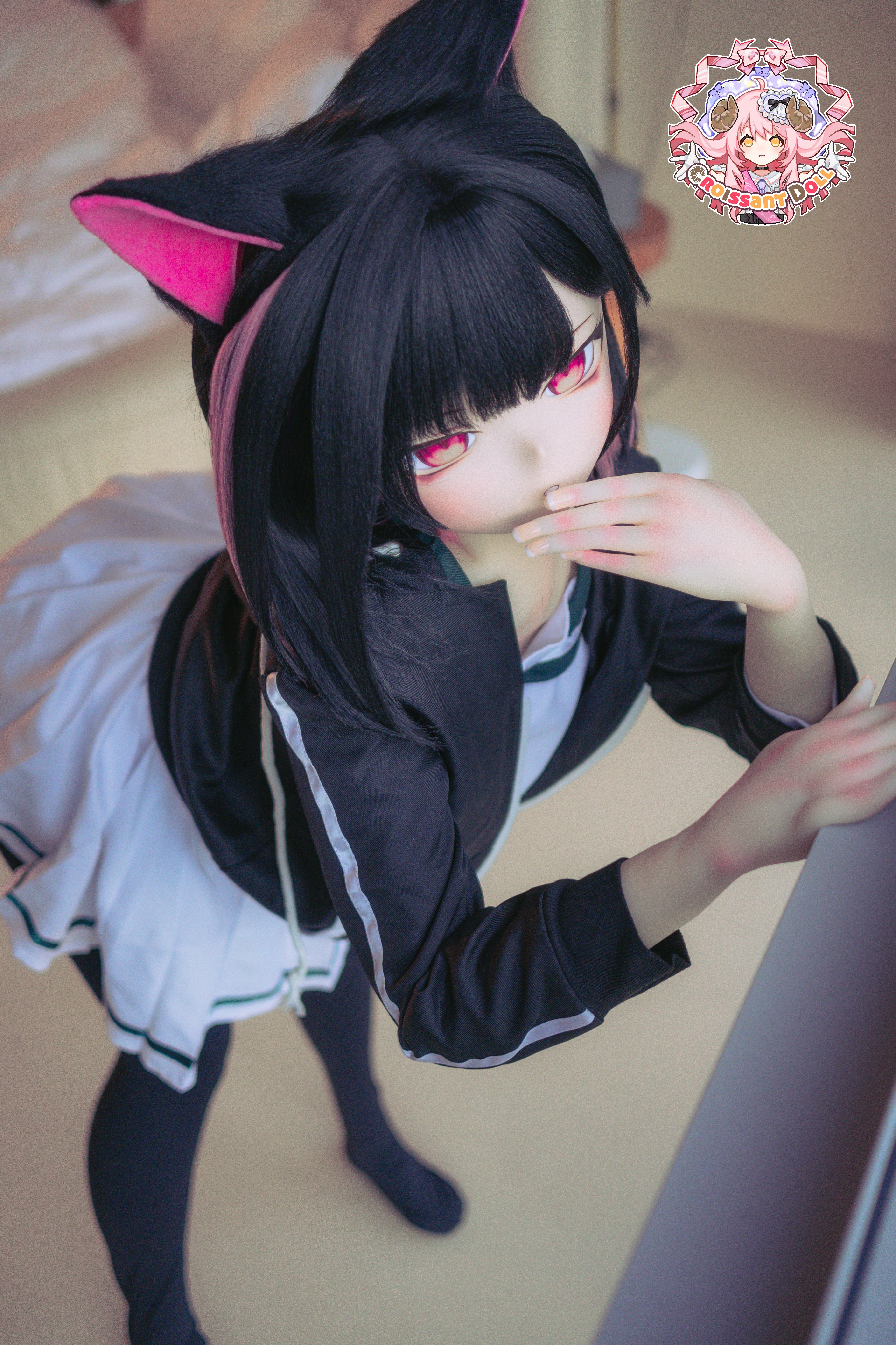 Croissant Doll #B04 155cm Love Doll – Vinyl Head, Hand-Painted Makeup, White Skin, Cosplay Style, Tsundere
