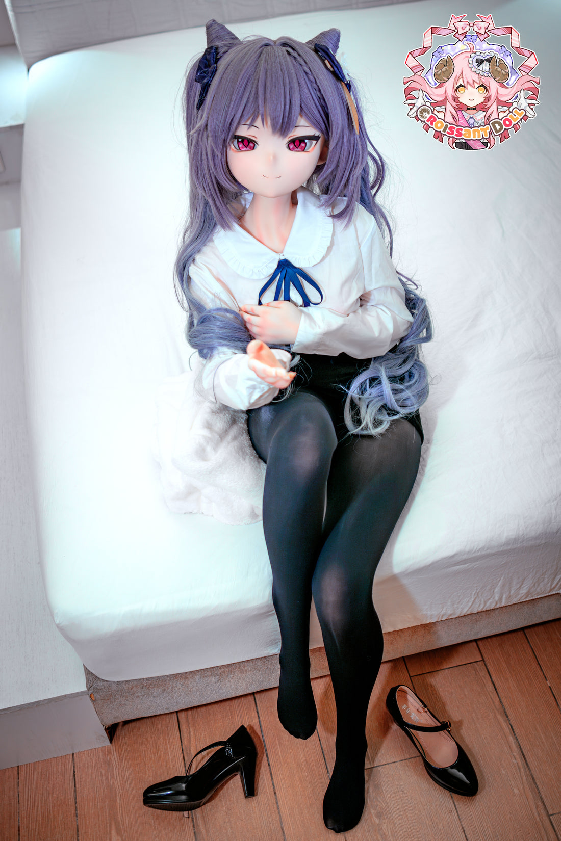 Croissant Doll #B04, 155cm Love Doll – Vinyl Head, Hand-Painted Makeup, White Skin, Cosplay Style, Alluring