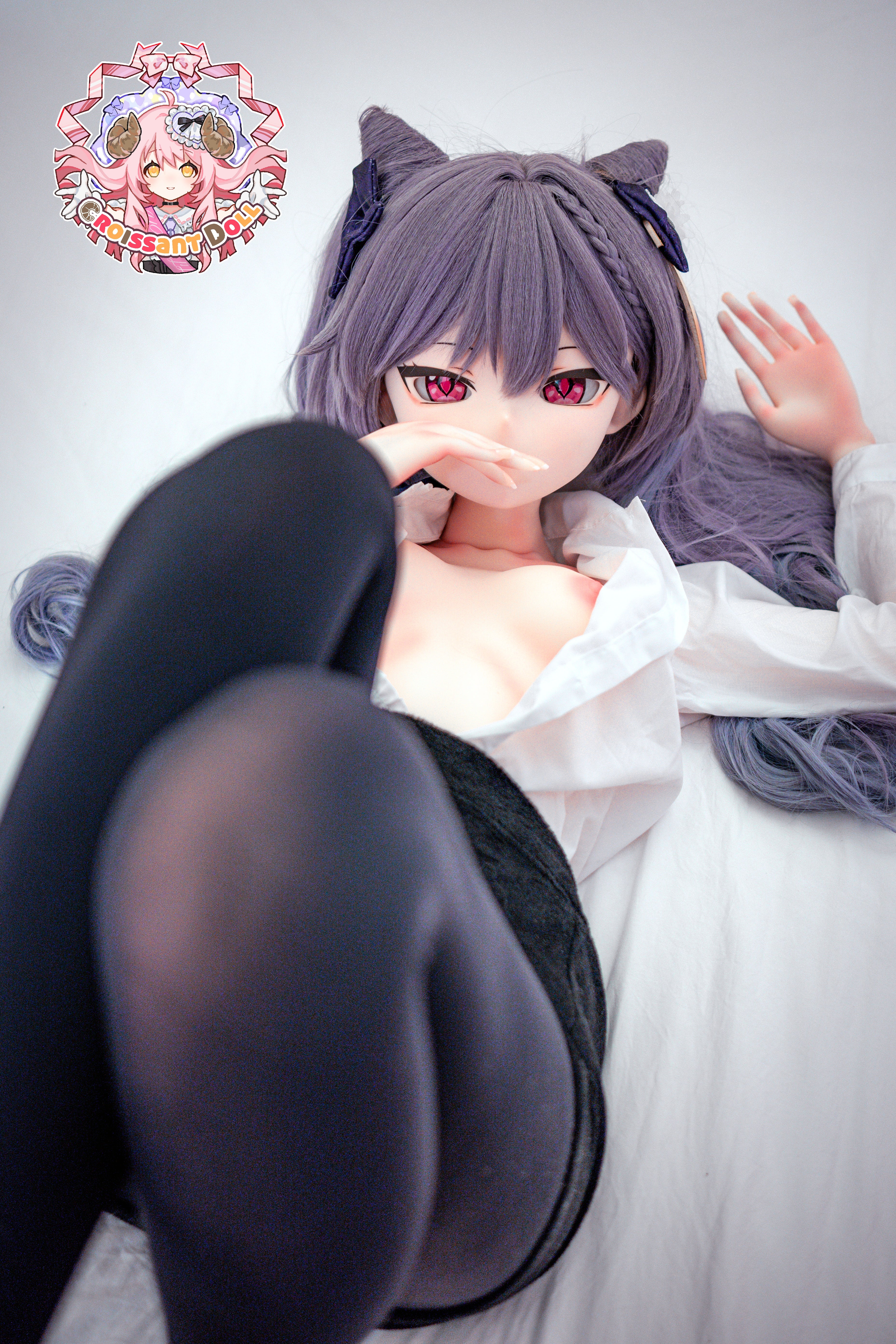 Croissant Doll #B04, 155cm Love Doll – Vinyl Head, Hand-Painted Makeup, White Skin, Cosplay Style, Alluring