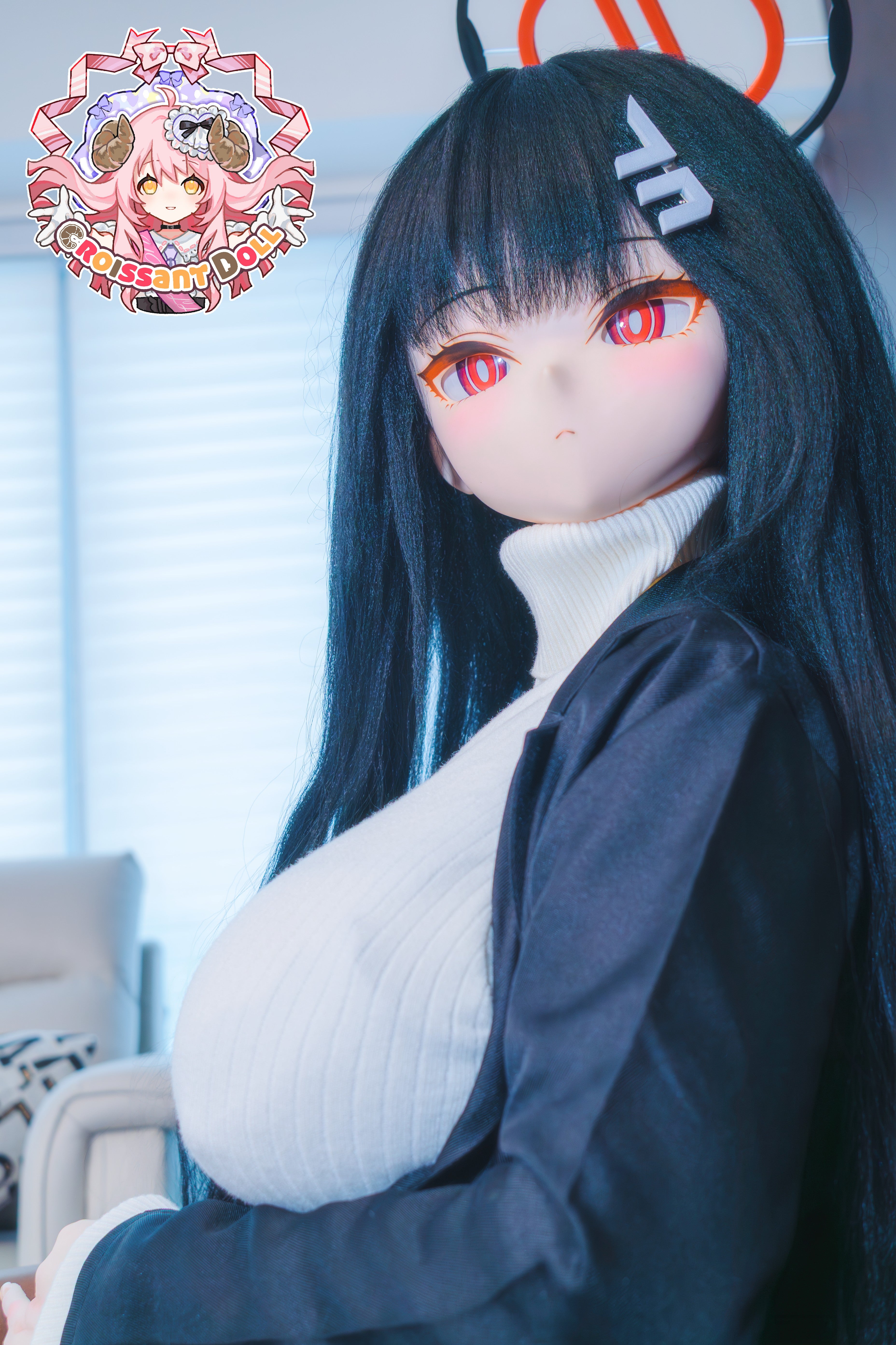 Croissant Doll #B04 168cm, Hand-painted Makeup, Vinyl Head, White Skin, Life-Size Cosplay Love Doll