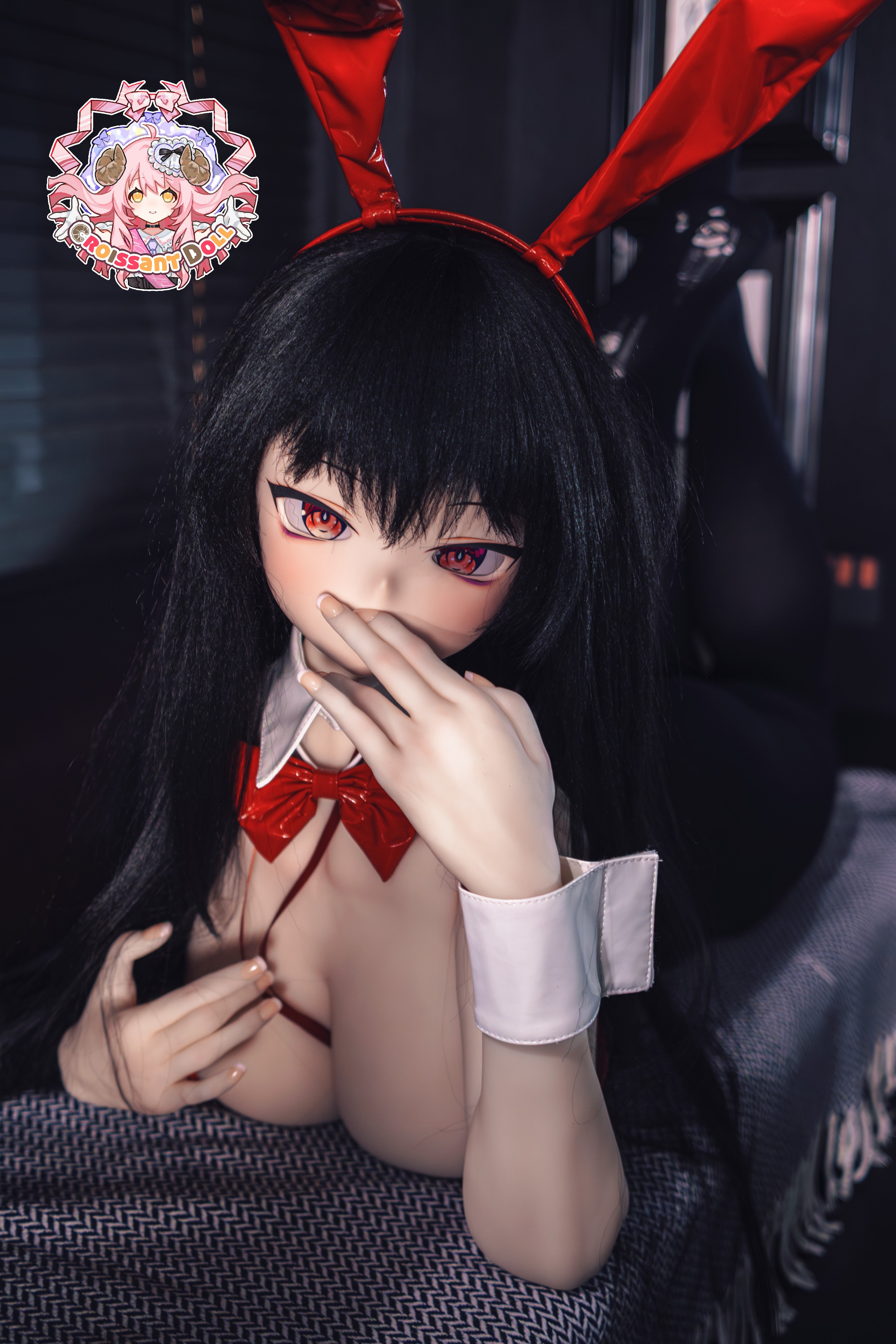 Croissant Doll #B04 168cm Anime Sex Doll, Hand-Painted Makeup, Vinyl Head, Fair Skin, Big Breasts, Bunny Girl Style