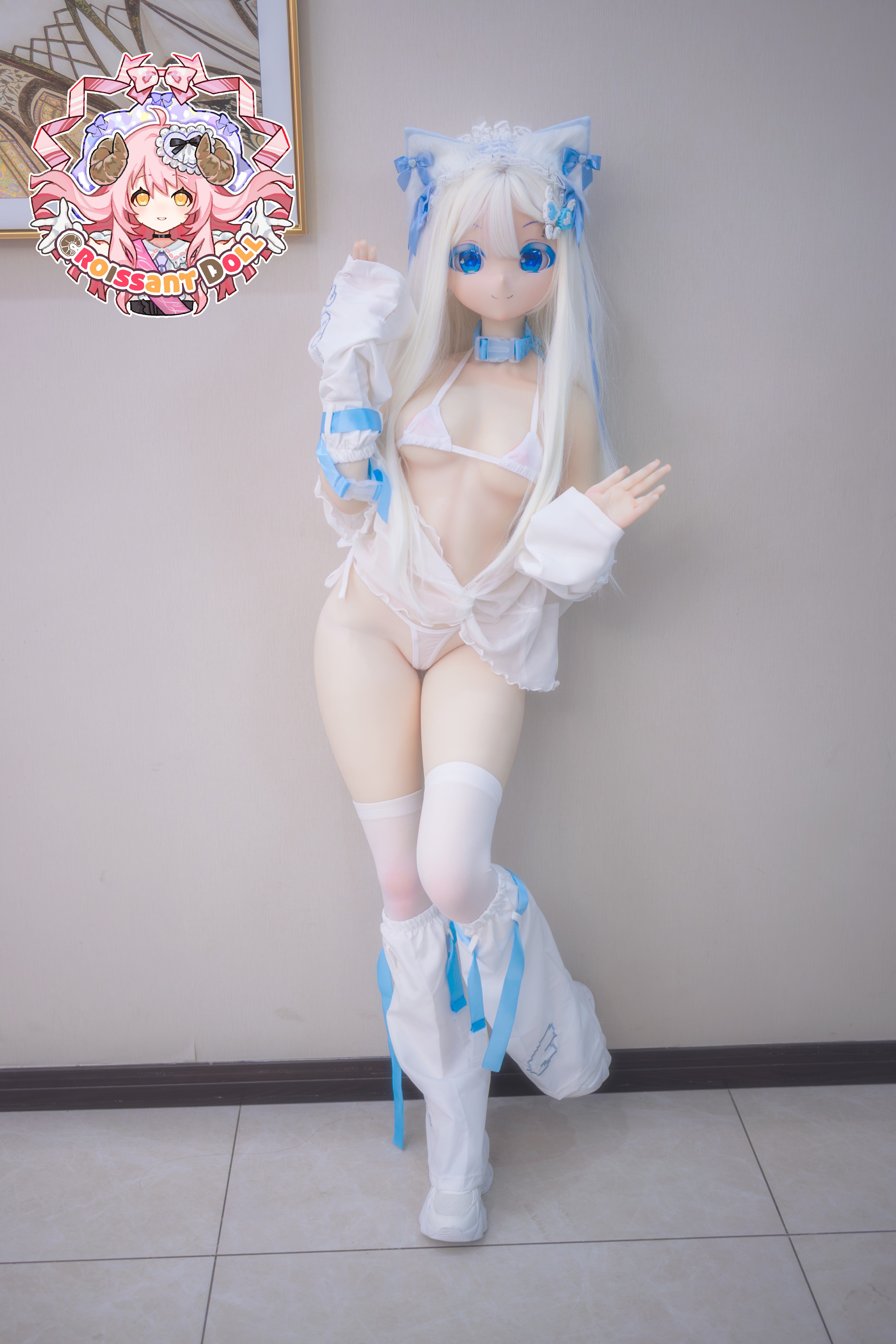 Croissant Doll #B04 155cm-plus Love Doll , Decal Makeup, Vinyl Head, Fair Skin, Cat Girl