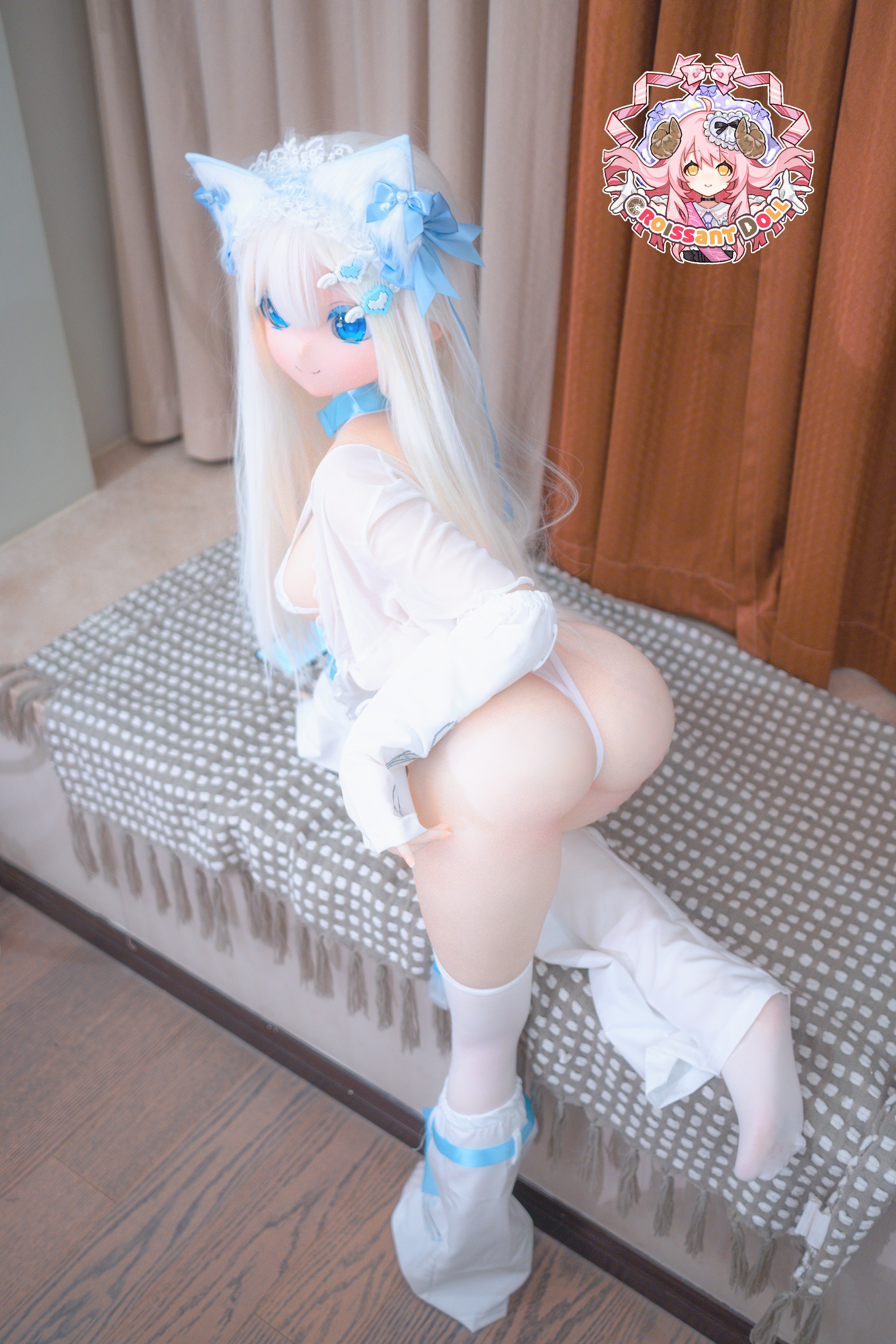 Croissant Doll #B04 155cm-plus Love Doll , Decal Makeup, Vinyl Head, Fair Skin, Cat Girl