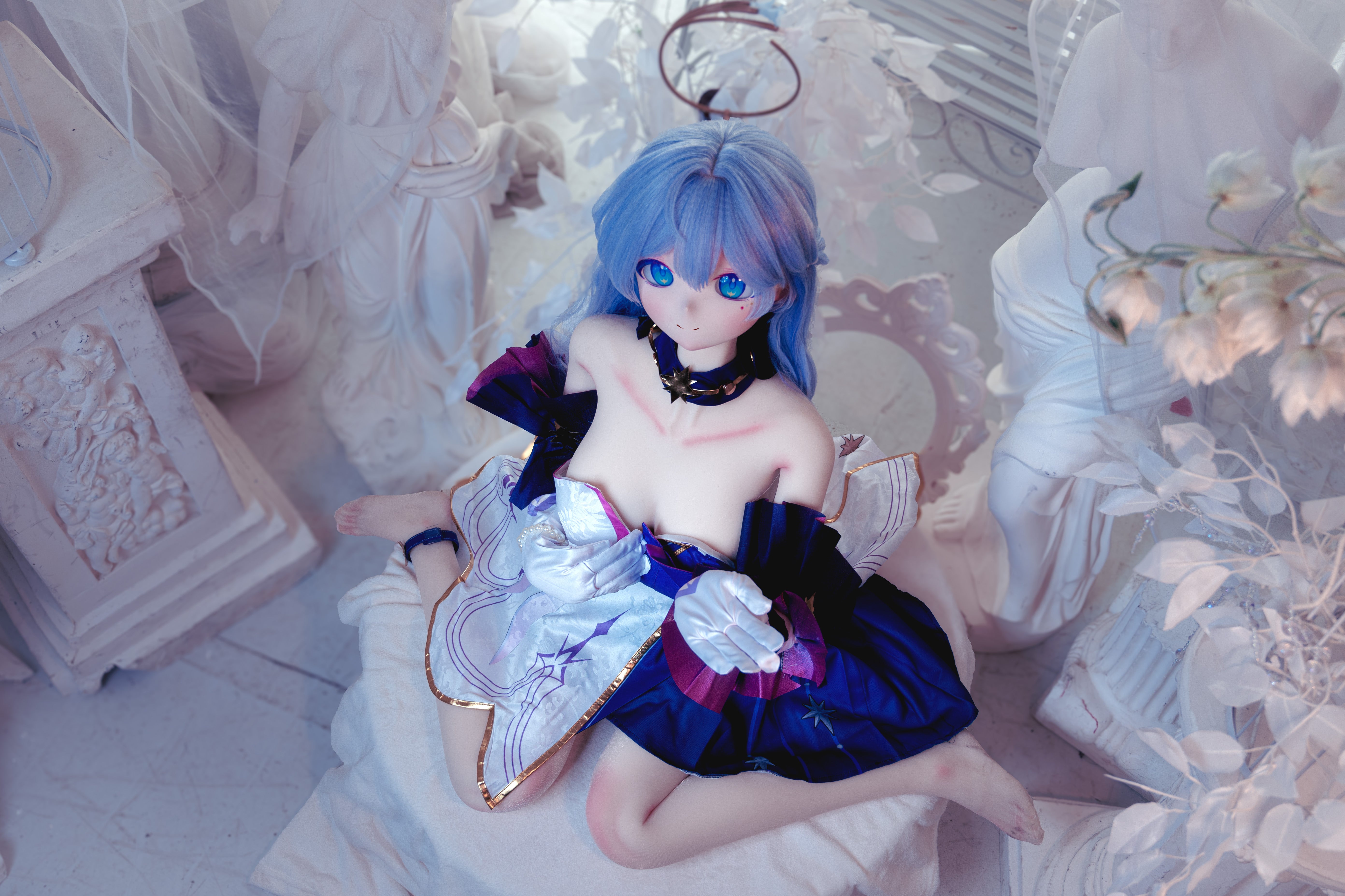 Croissant Doll #B03 165cm Big Boobs Sex doll, Decal Makeup, Vinyl Head, White Skin