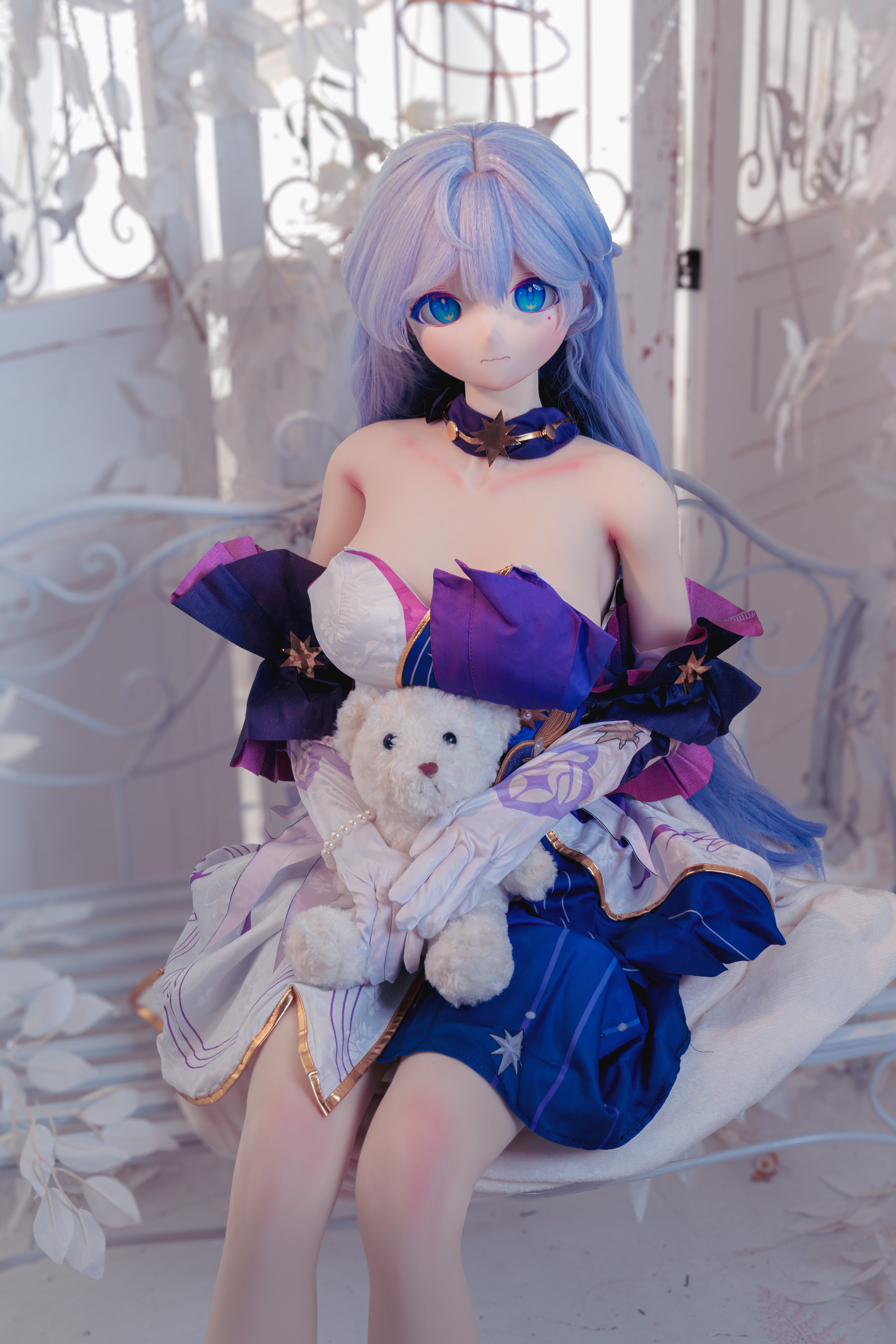 Croissant Doll #B03 165cm Big Boobs Sex doll, Decal Makeup, Vinyl Head, White Skin