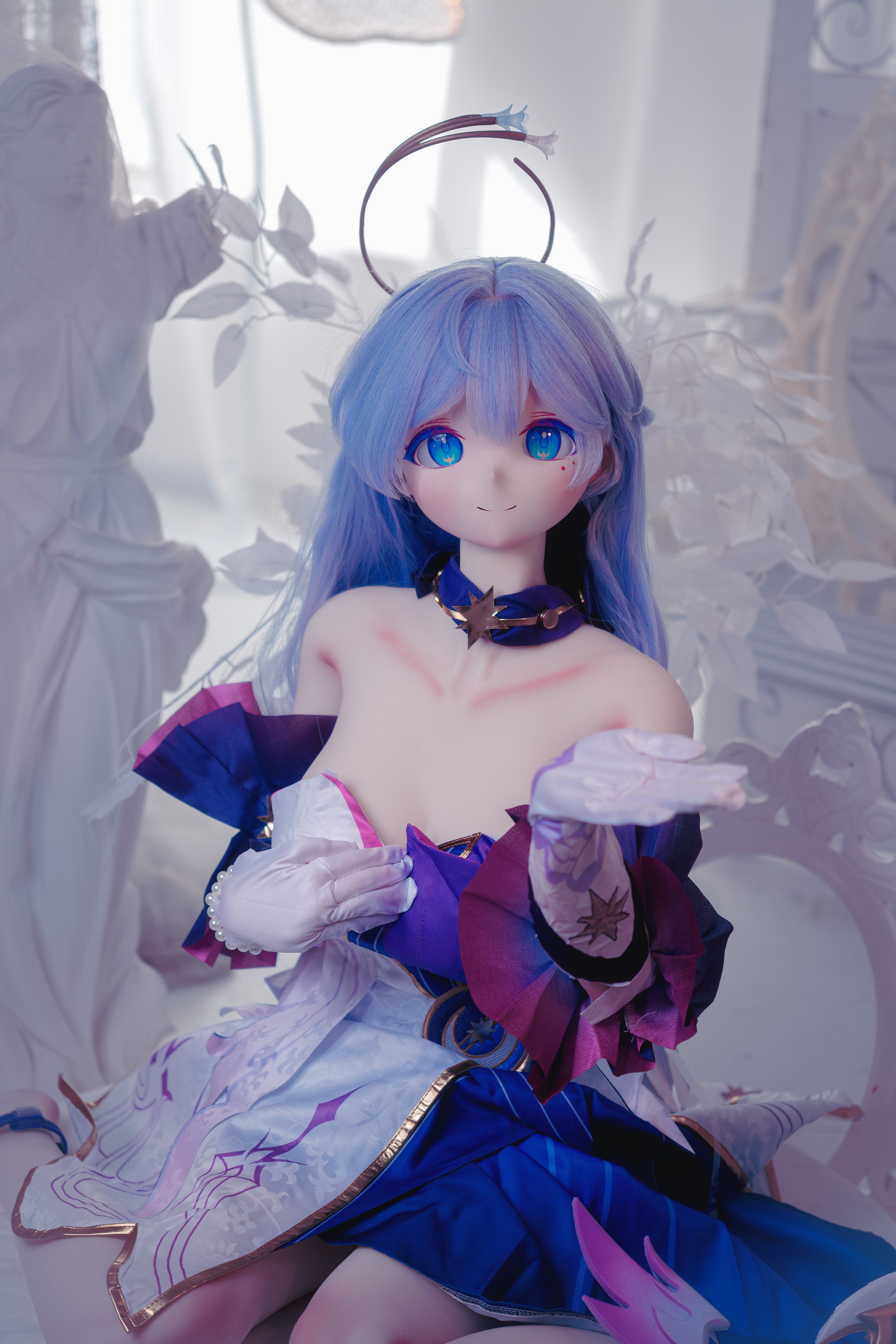 Croissant Doll #B03 165cm Big Boobs Sex doll, Decal Makeup, Vinyl Head, White Skin